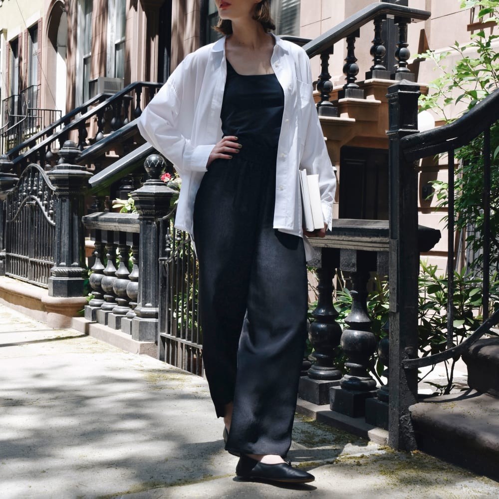 The Supima® Sleeveless Top | Black