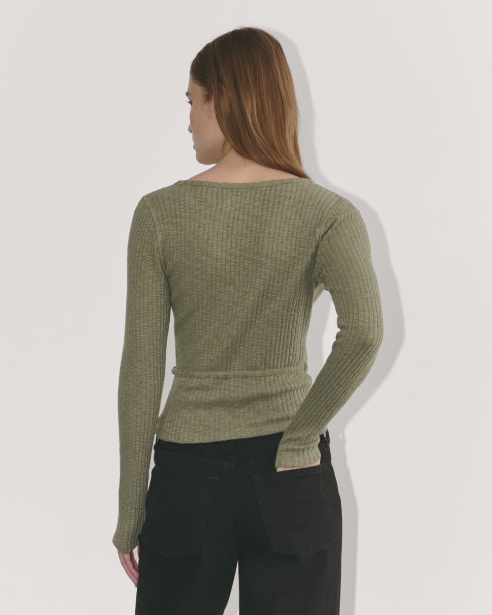 The Cozy Rib Wrap Top | Kalamata