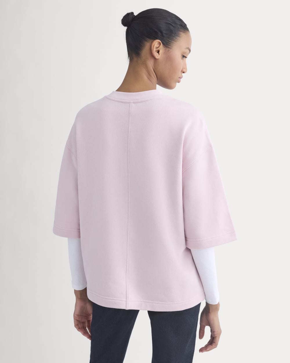 Lightweight Terry Oversized Tee | Burnished Lilac