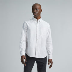 The Classic Oxford Shirt | Canvas / Mauve / Chocolate | Tall