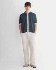 Open-Knit Resort Shirt | Midnight Navy