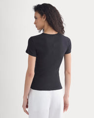 Tissue Short-Sleeve Crew | Black