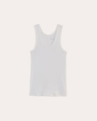 The Luxe Rib Racerback Tank | White