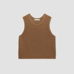 The Crochet Knit Cami | Toasted Coconut
