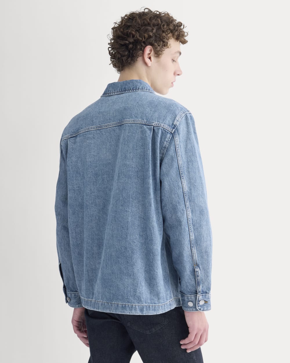 Denim Shacket | Vintage Mid Indigo