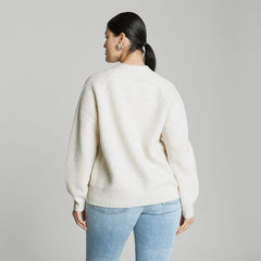 The Felted Merino Cardigan | Heathered Oat