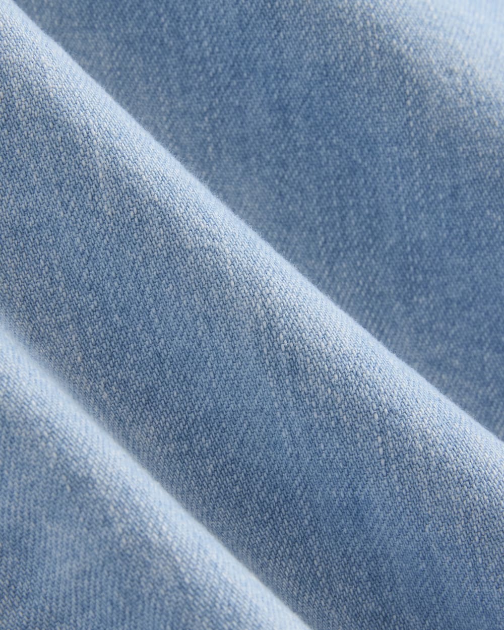 Cropped Boxy Denim Shirt | Light Indigo