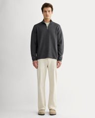 The No-Sweat Quarter-Zip | Heathered Ash