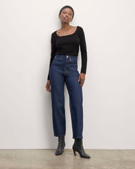 The Square Neck in Cashmere | Black