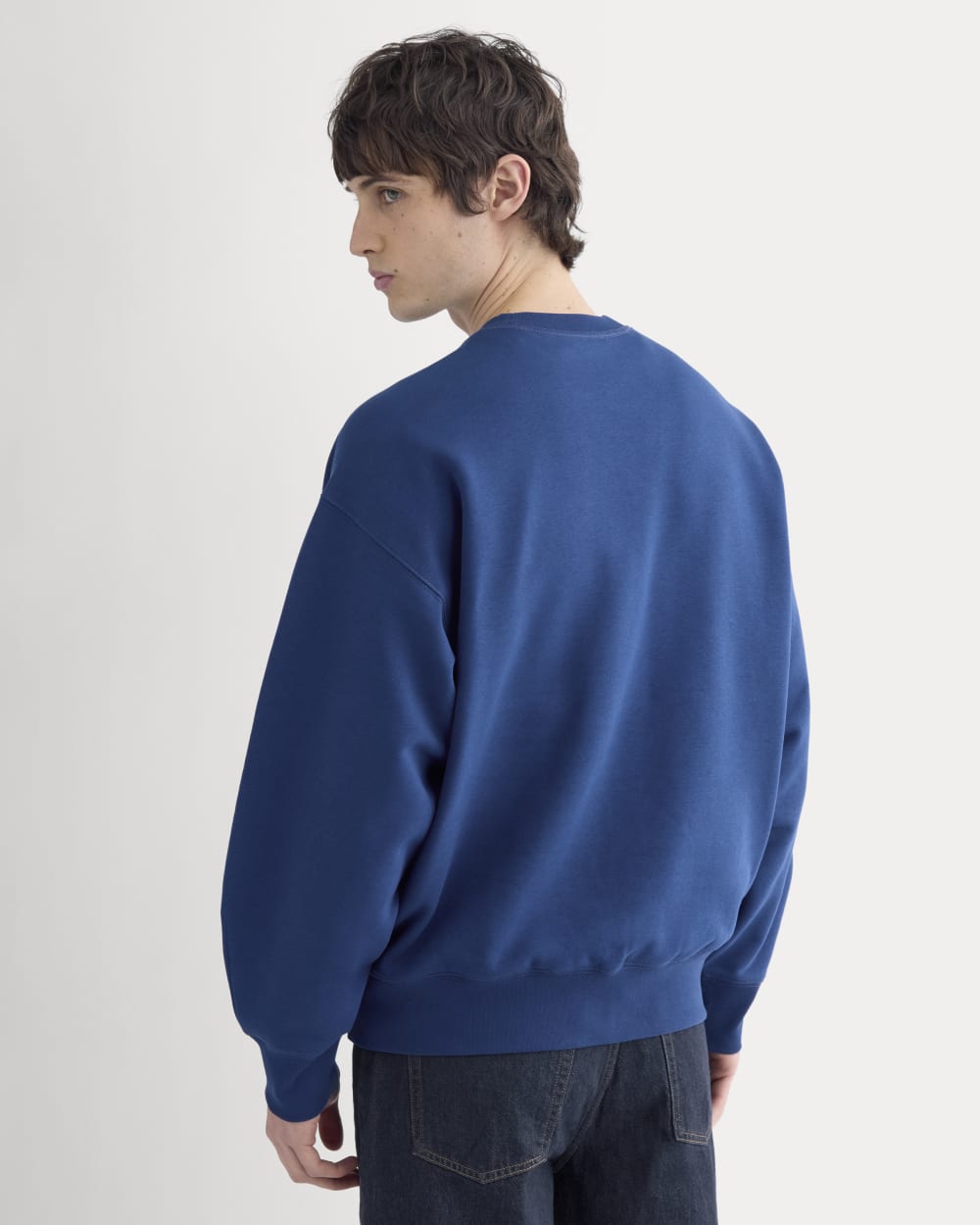 Luxe Fleece Crew Pullover | Estate Blue