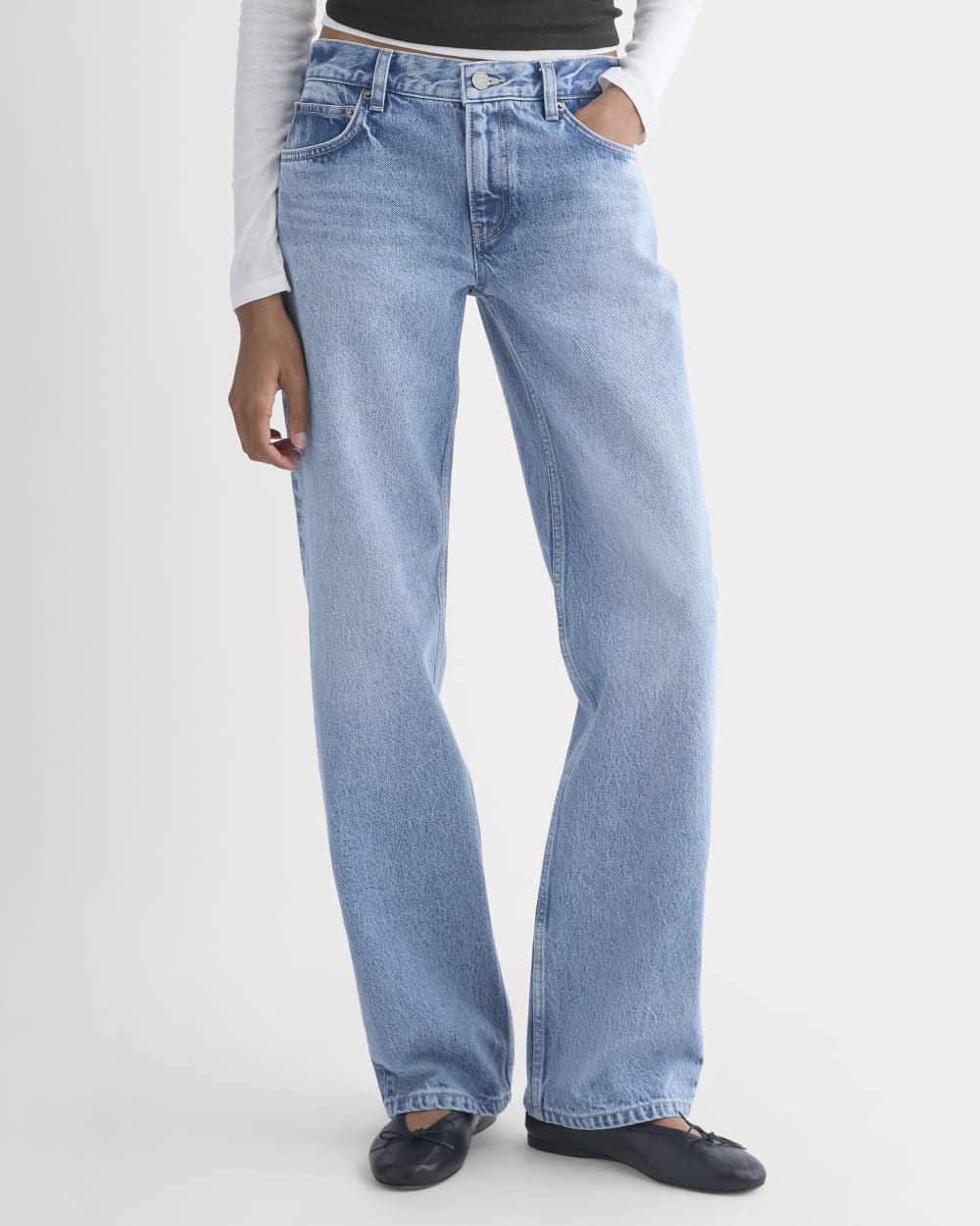 Everlane x Elena Bonvicini La Brea Low-Rise Baggy Jean | Crystal Cove Indigo