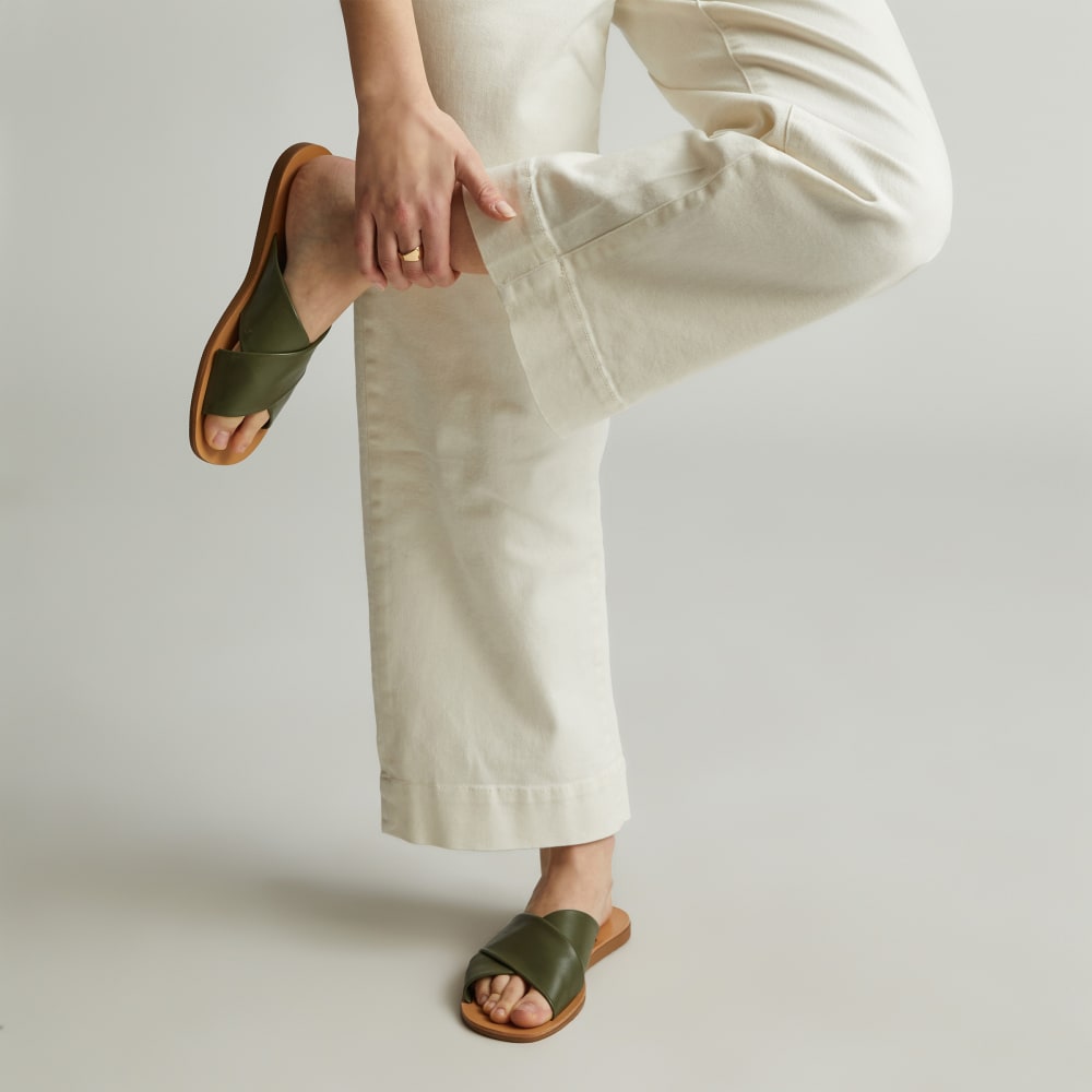 The Day Crossover Sandal |  Olive