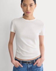 Tissue Short-Sleeve Crew | Bone