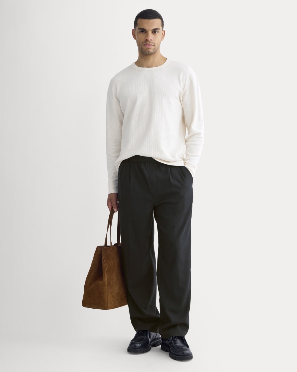 Thermal Crew in Cozy Waffle | Bone
