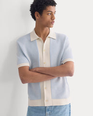 Button-Down Resort Polo | Light Heathered Oat/Open Air