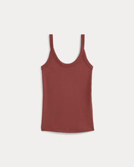 Soft Stretch U-Neck Tank | Henna Red
