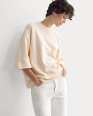 Lightweight Terry Oversized Tee | Parchment