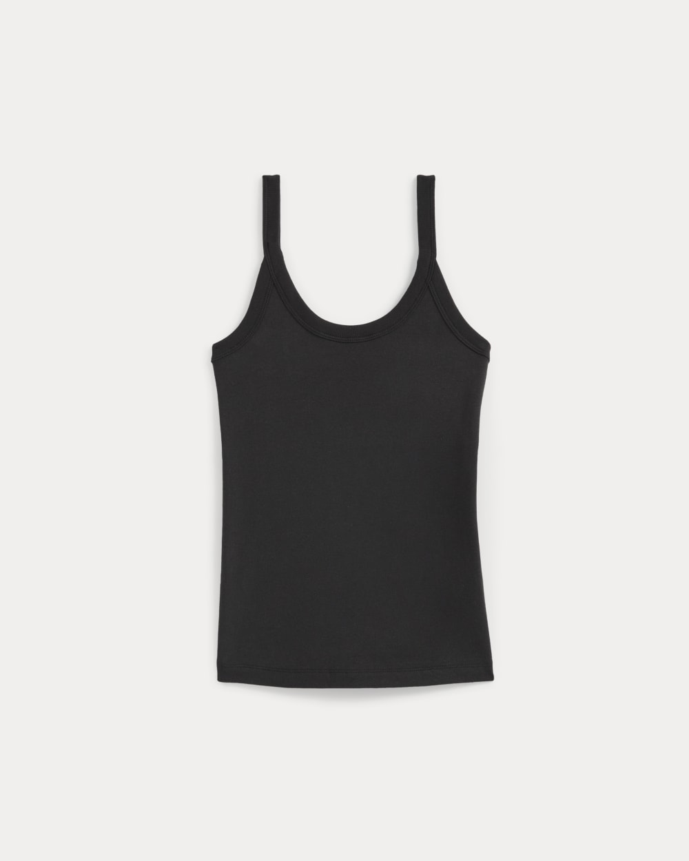 Soft Stretch U-Neck Tank | Black