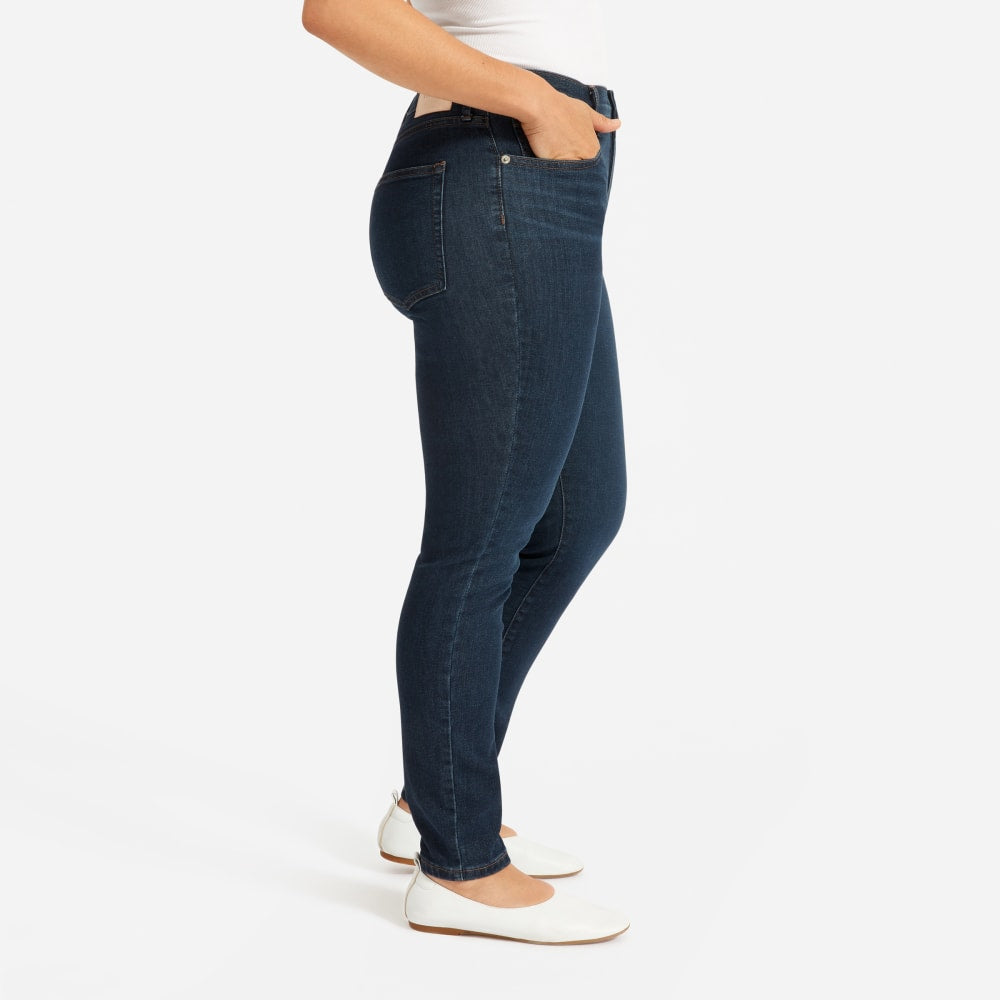 The Authentic Stretch High-Rise Skinny | Deep Indigo | 28.5" Inseam
