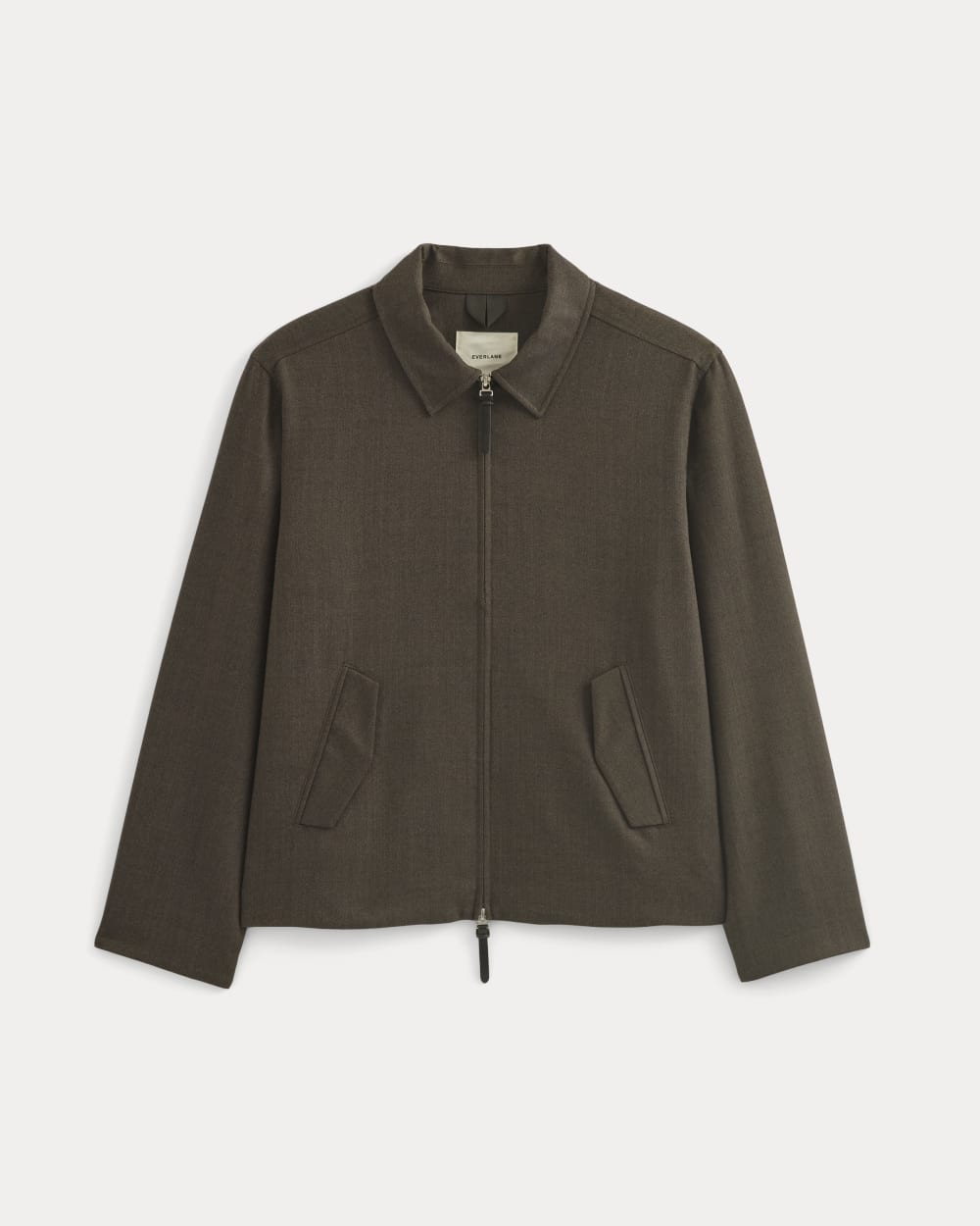 Tailored Zip Jacket | Heathered Fudge