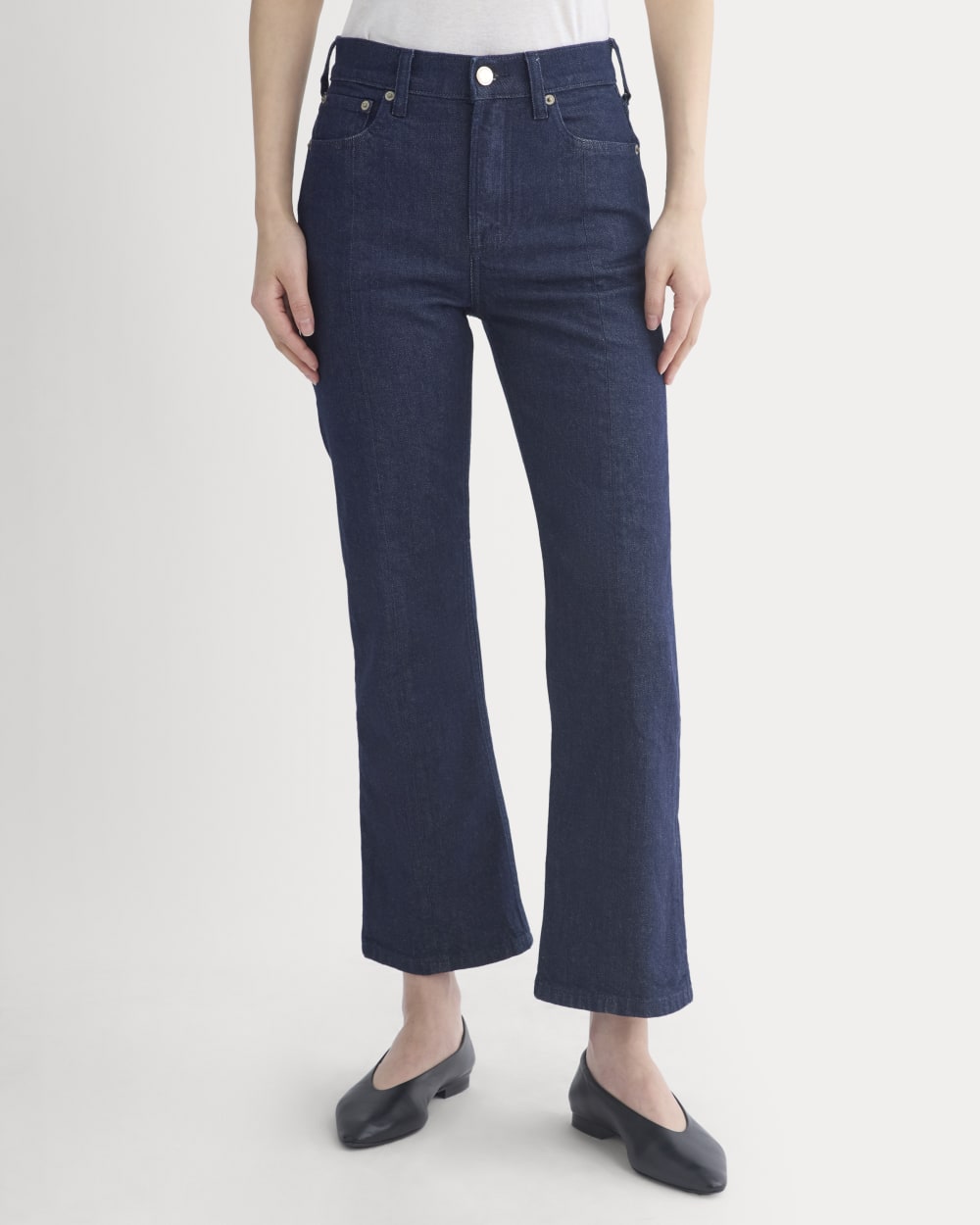 High-Rise Kick Flare Jean | Tungsten Rinse