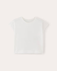 The Muscle Cropped Tee in Essential Cotton | White