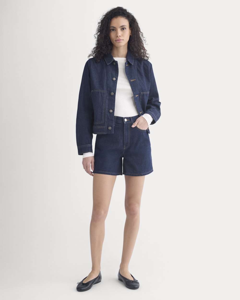 Denim Chore Jacket | Dark Indigo