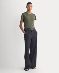 The Slim Crew in Essential Cotton | Olive Night