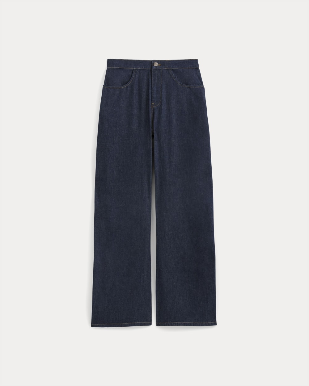 Everlane x Elena Bonvicini Crescent Barrel Jean | Deep Bay Indigo