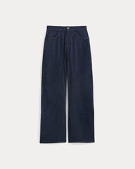 Everlane x Elena Bonvicini Crescent Barrel Jean | Deep Bay Indigo