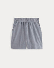 The Easy Short | Dark Denim Pinstripe