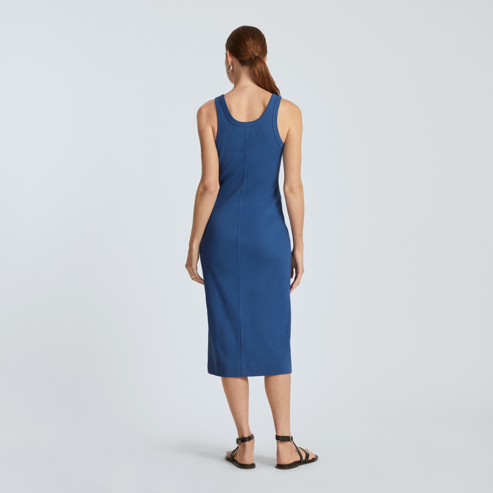 The '90s Rib Dress | Deep Blue
