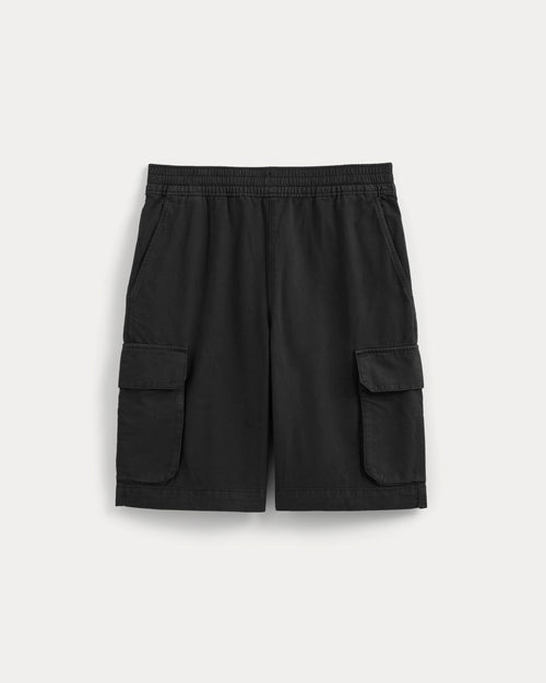 Pull-On Cargo Short | Black