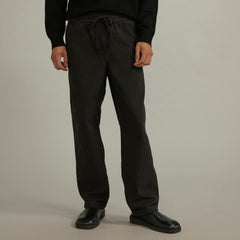 The Canvas Organic Cotton Drawstring Pant | Black