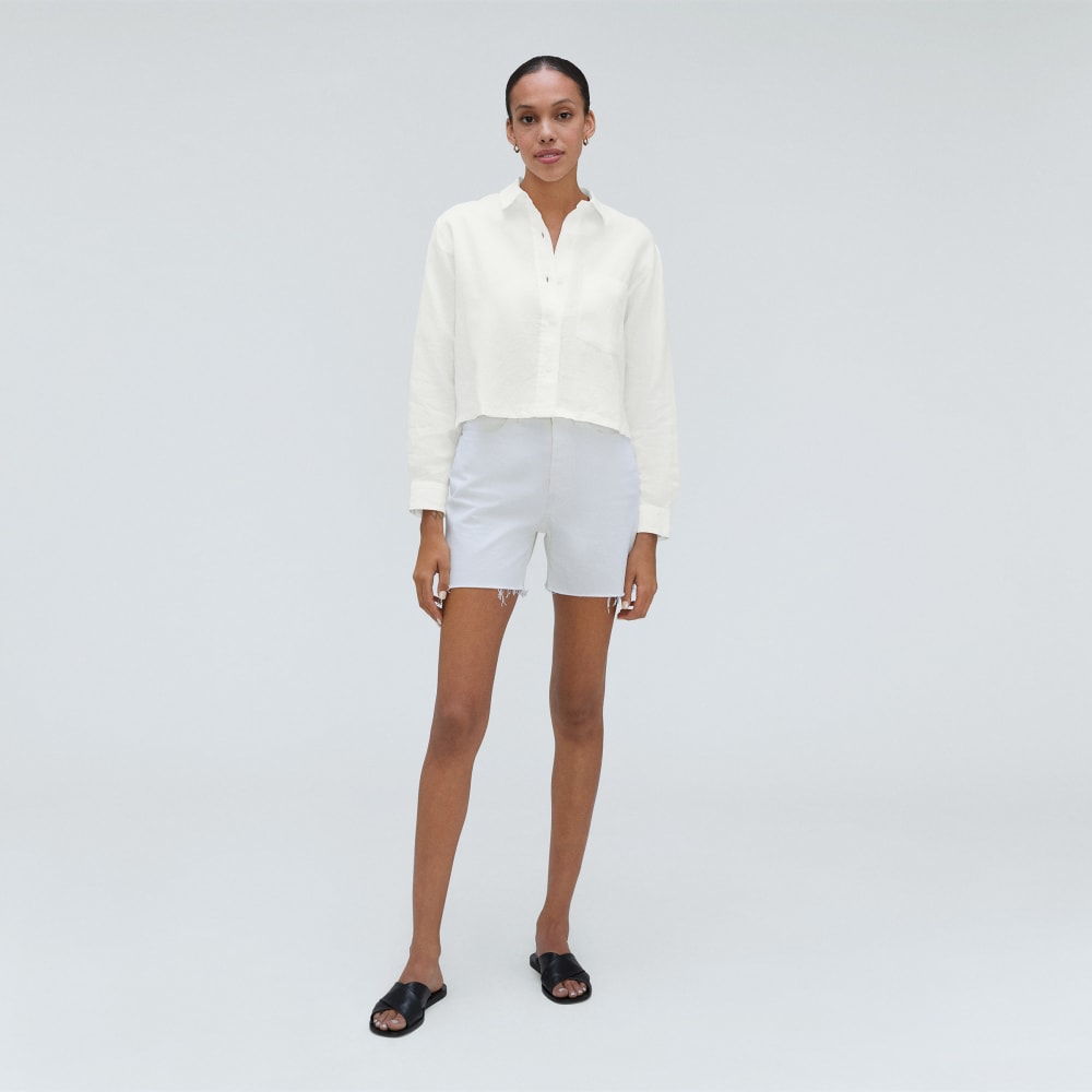 The Linen Way Short Shirt | White
