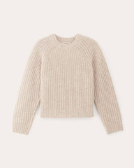 The Fisherman Crew in Cloud | Heathered Oat