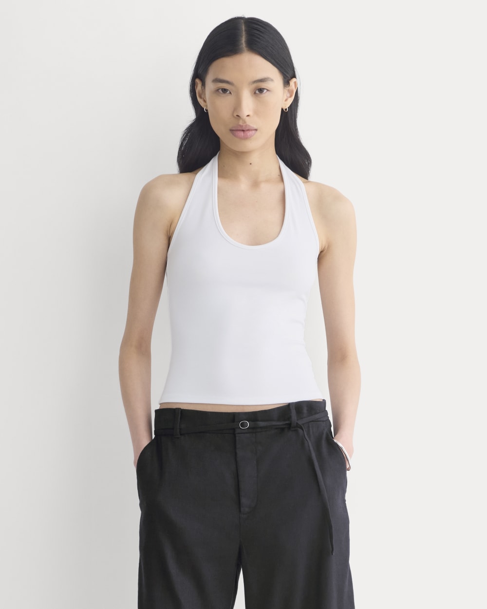 Halter Tank | White