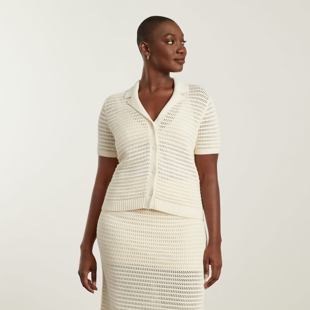 The Crochet Knit Polo | Canvas
