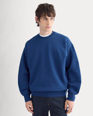 Luxe Fleece Crew Pullover | Estate Blue