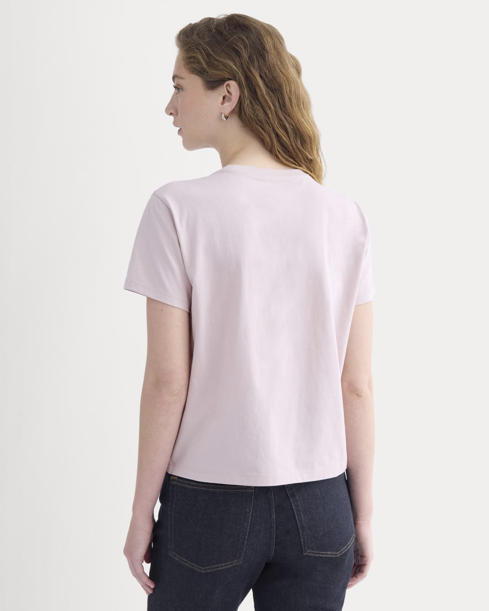 The Box-Cut Tee in Essential Cotton | Burnished Lilac | No Pocket