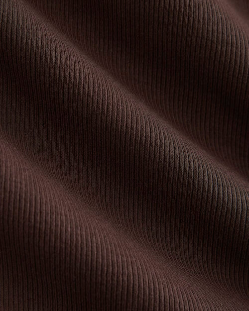Luxe Rib Side Snap Tank | Coffee Bean