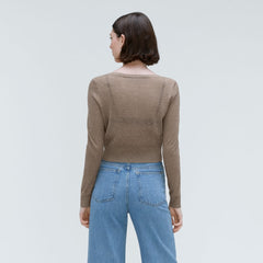 The Featherweight Alpaca Cardigan | Taupe Grey