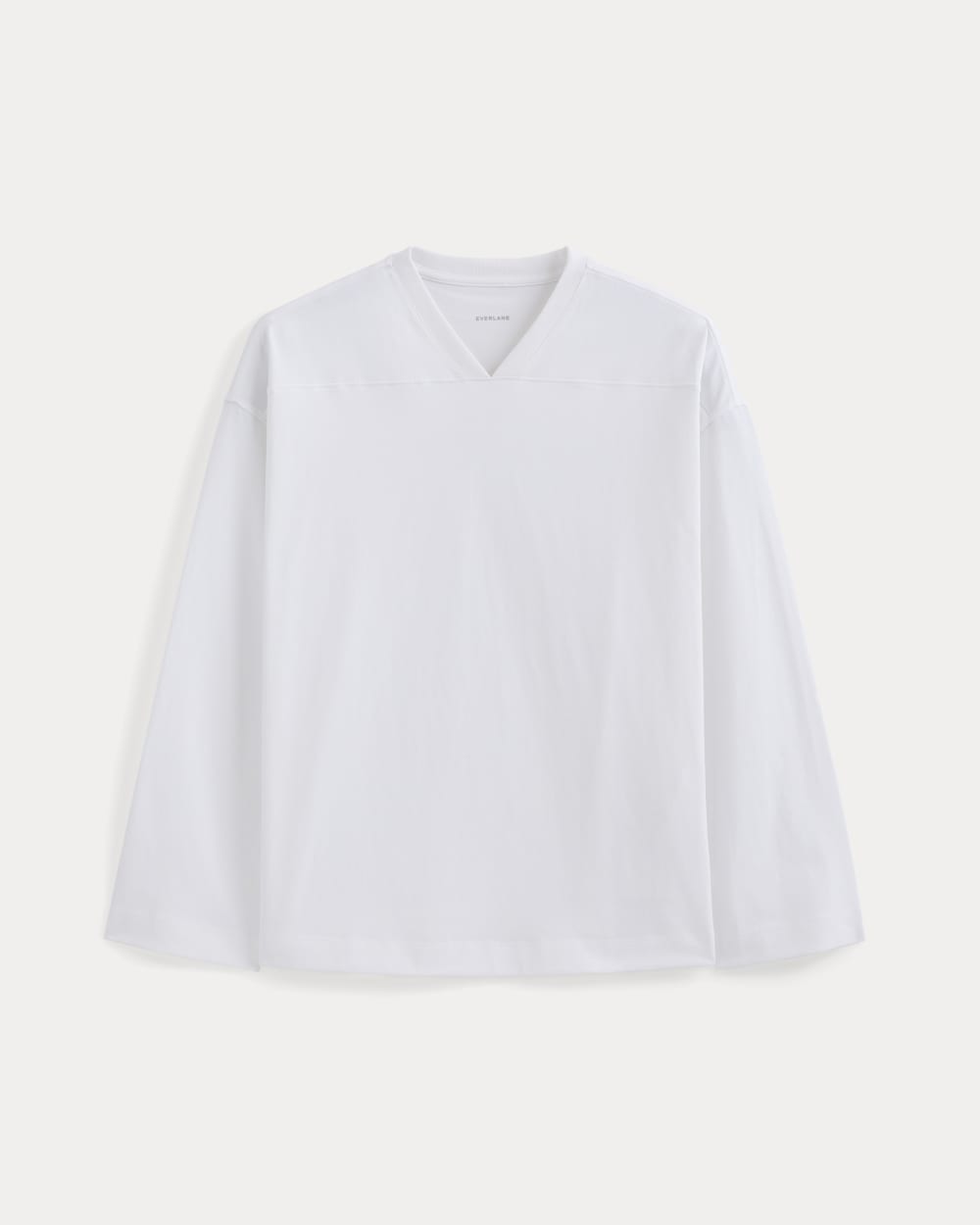 Retro V-Neck Jersey | White
