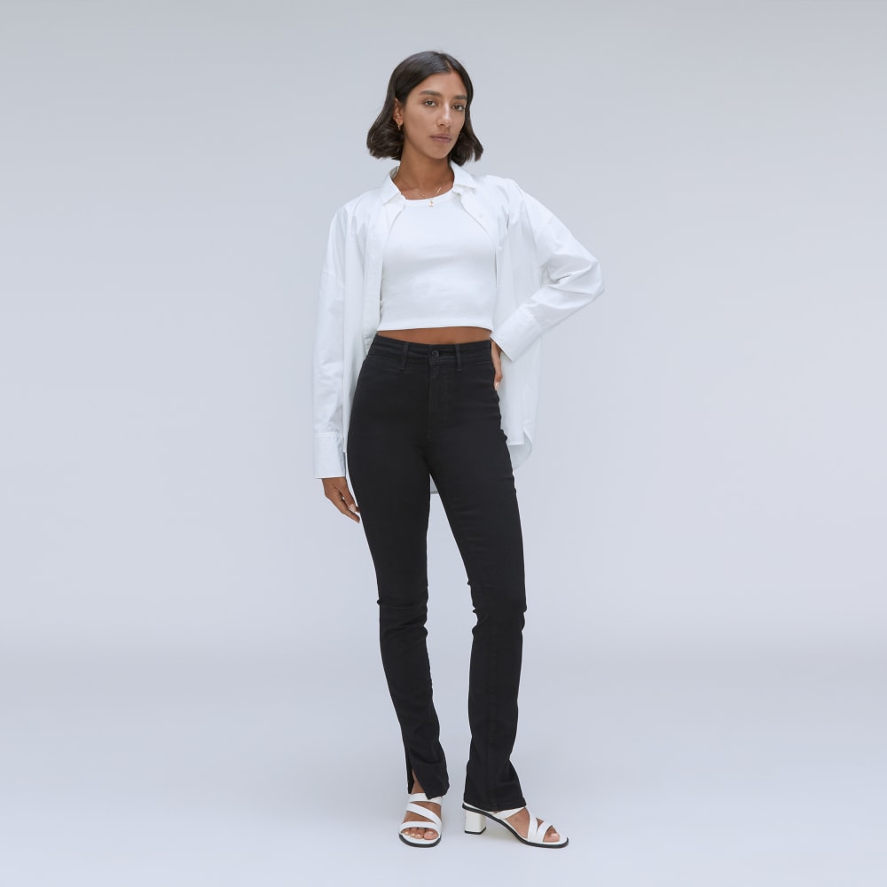 The Way-High® Skinny Split Hem Jean  | Black