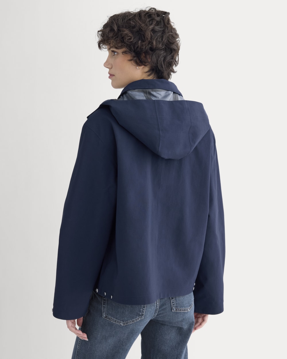 Re:Cycled Nylon Barrel Jacket | Deep Navy