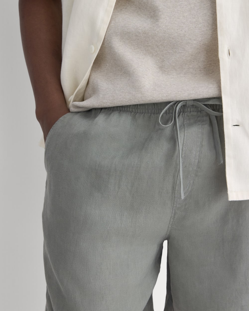 Linen Easy Short | Agave Green