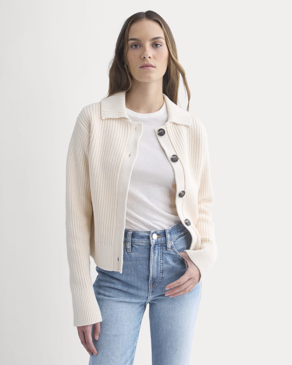 Shrunken Cardigan in Everyday Cotton | Canvas
