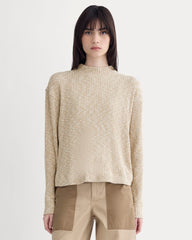 The Cozy Rib Funnel-Neck | Cornstalk / Bone Twist