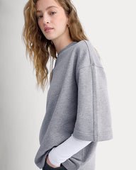 Lightweight Terry Oversized Tee | Vintage Heather Grey