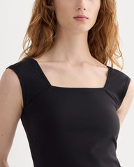 The Form Square-Neck Tank | Black